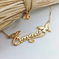 Personalized Butterfly Necklacess