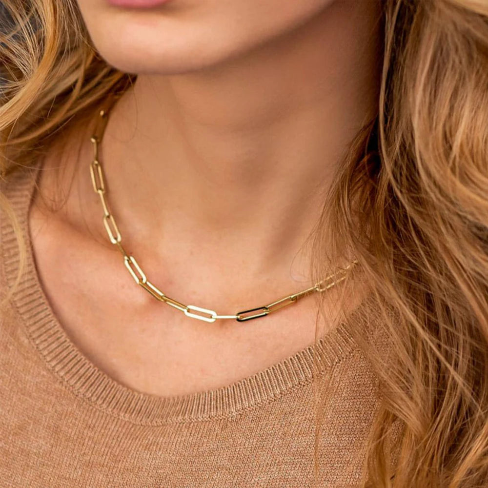 Paperclip Link Necklace