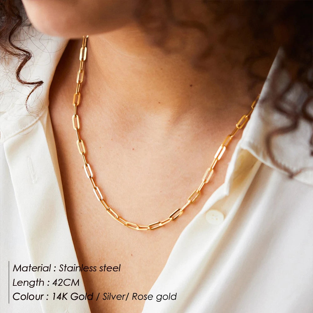 Paperclip Link Necklace