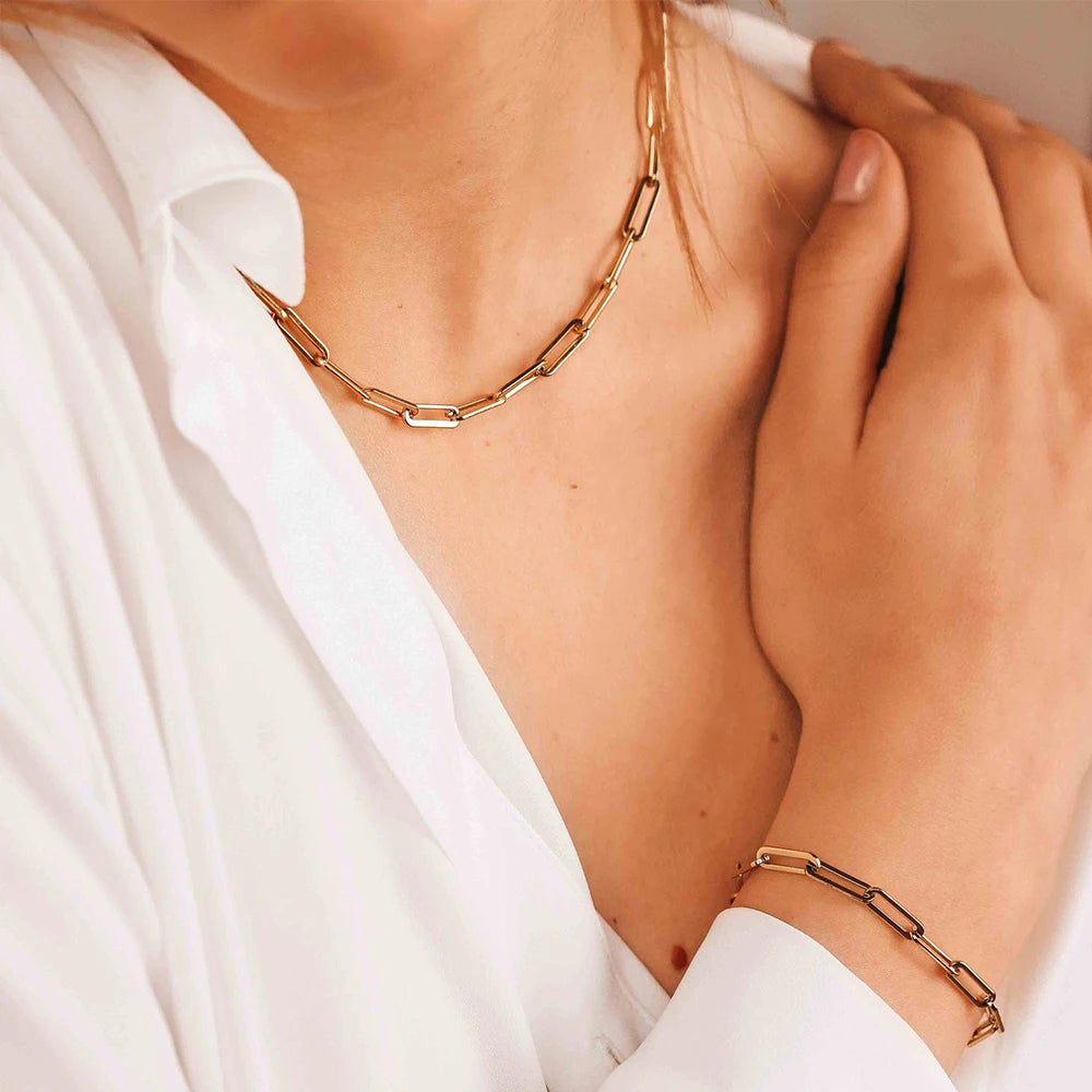 Paperclip Link Necklace