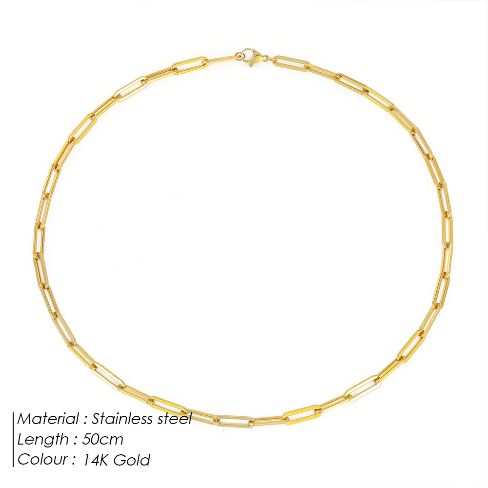 Paperclip Link Necklace