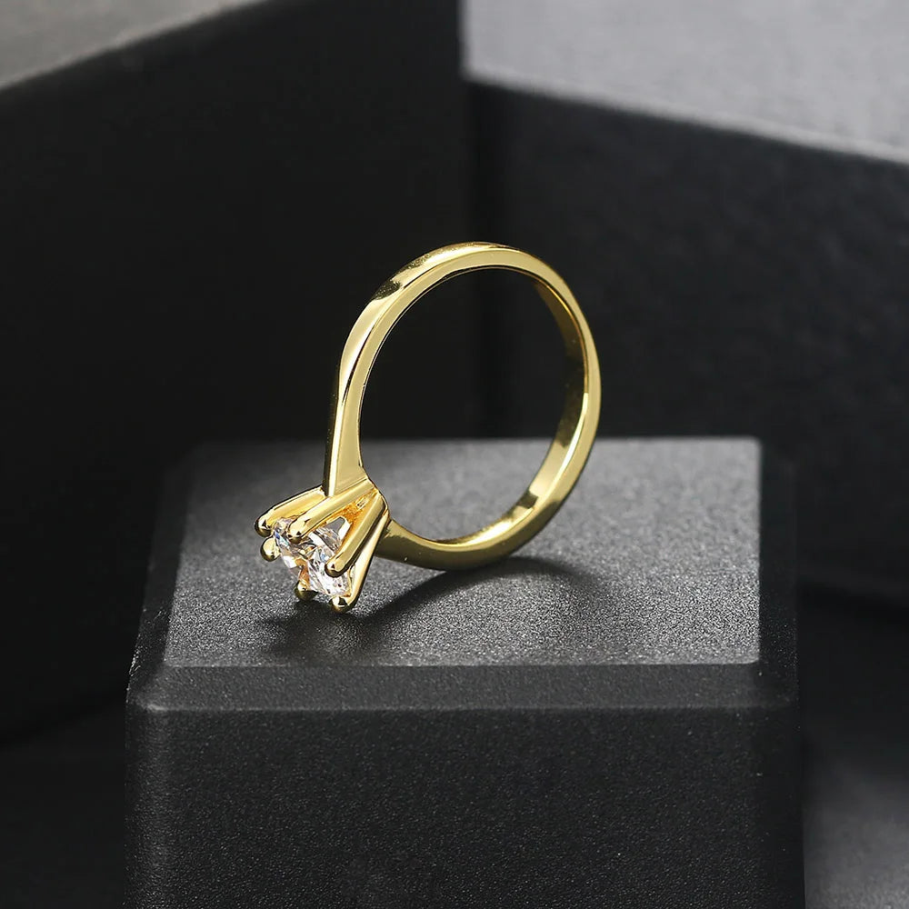 Classic 1 Carat Crystal Ring