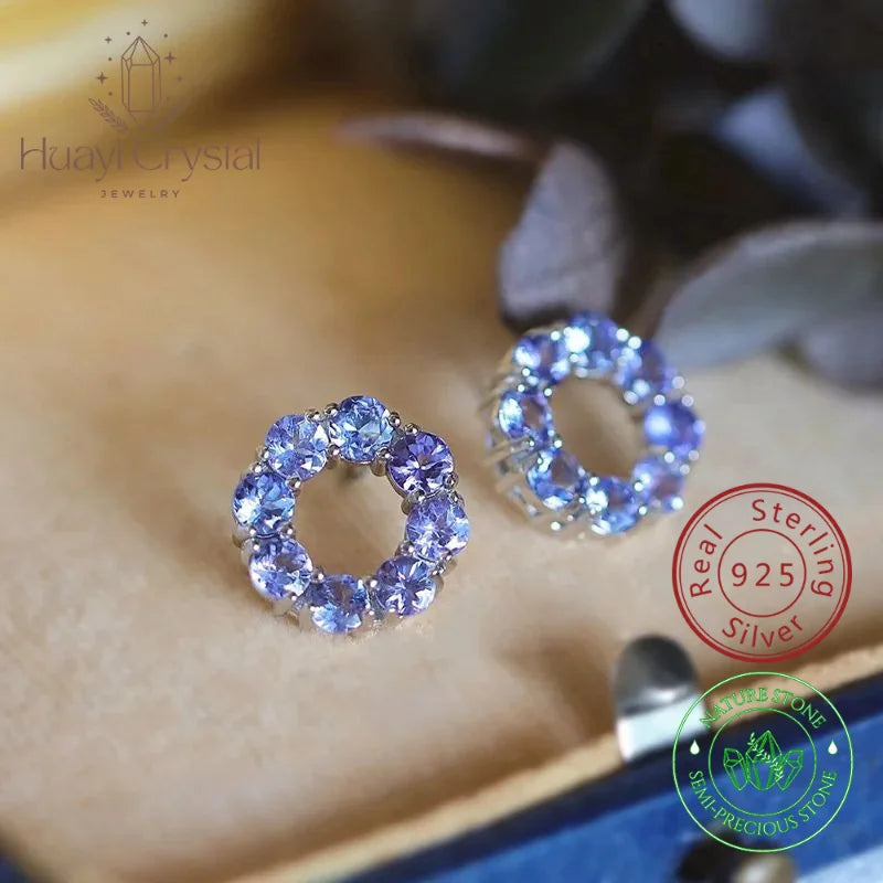 Blue Diamond Earrings