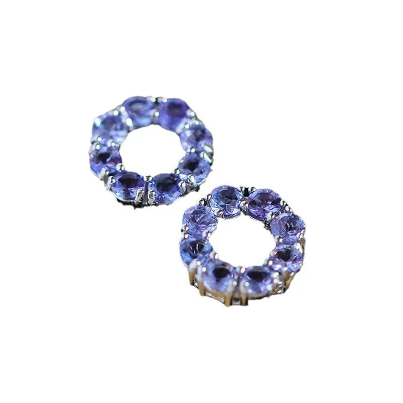 Blue Diamond Earrings