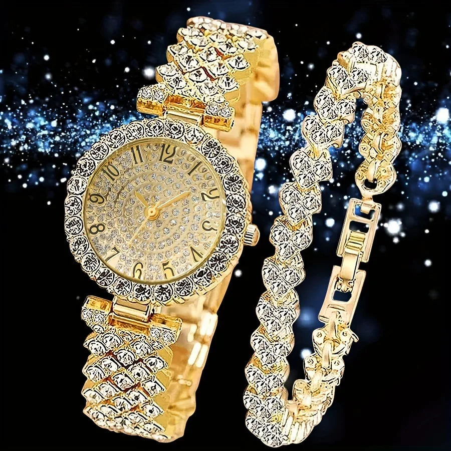 2pcs Crystal Watch