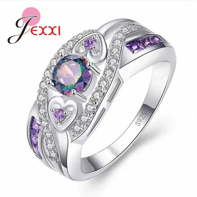 silver stone ring