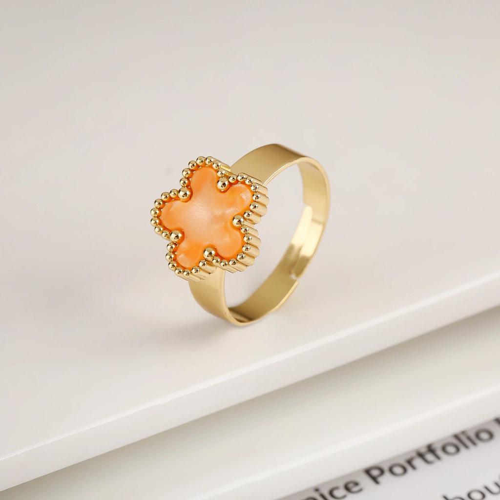 Five Leaf Flower Ring