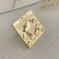 flashy gold plated rings