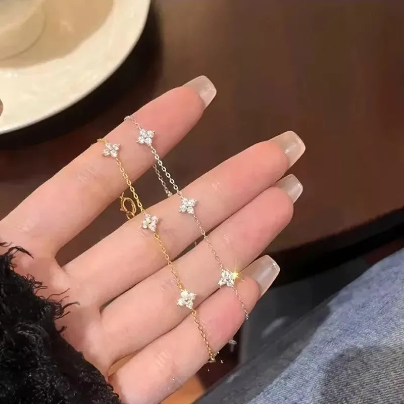 Four Leaf Flower Bracelet