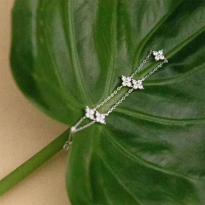 Four Leaf Flower Bracelet