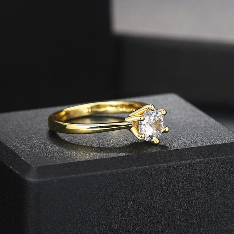 Classic 1 Carat Crystal Ring