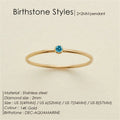 Birthstone Gold Ring