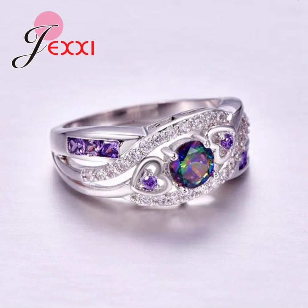 silver stone ring