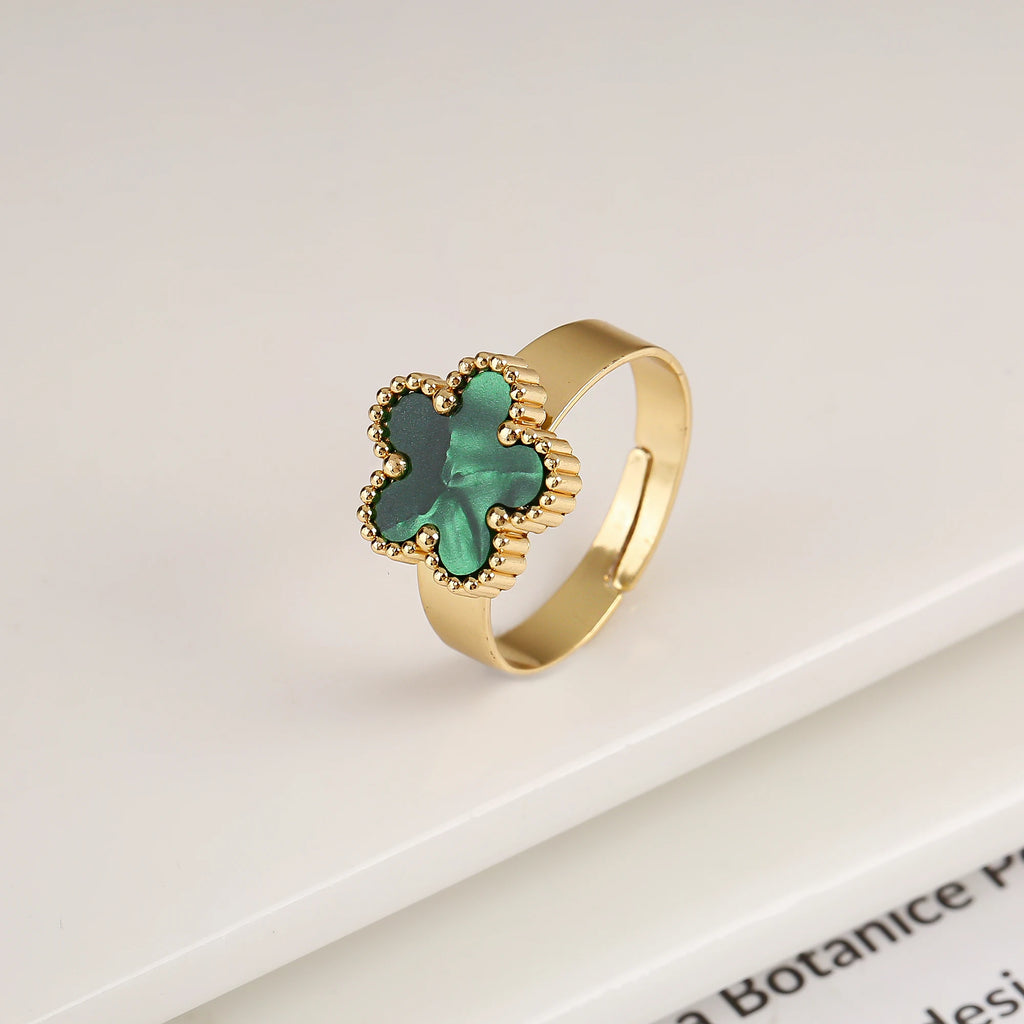 Five Leaf Flower Ring