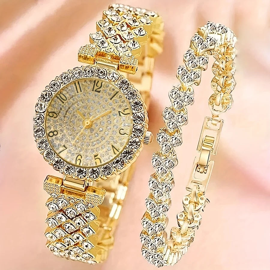 2pcs Crystal Watch