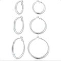 Post Hoop Earrings