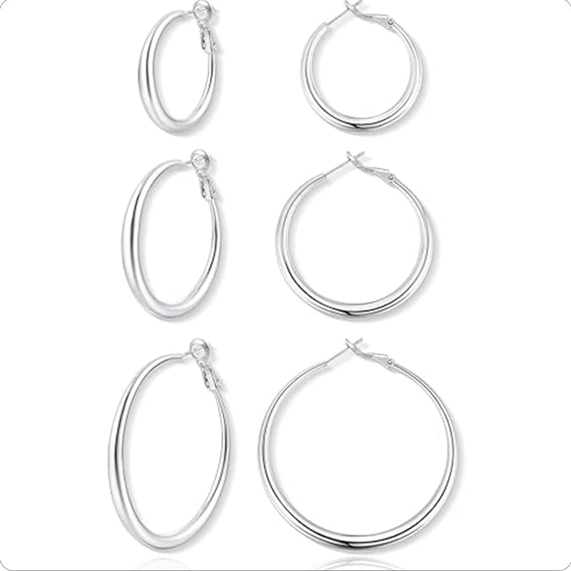 Post Hoop Earrings