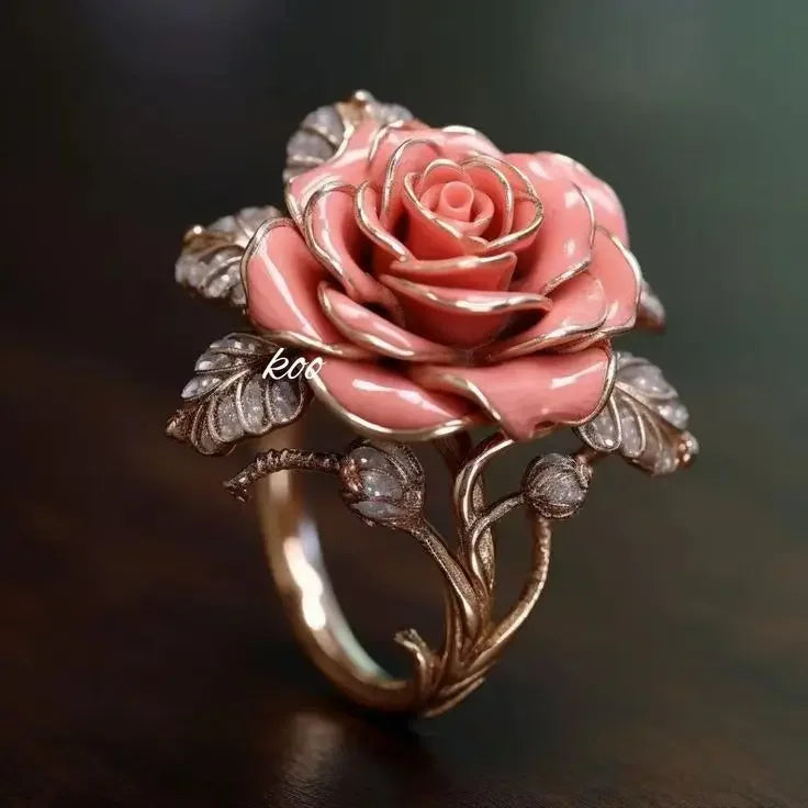 korean flower ring