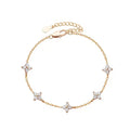 Four Leaf Flower Bracelet