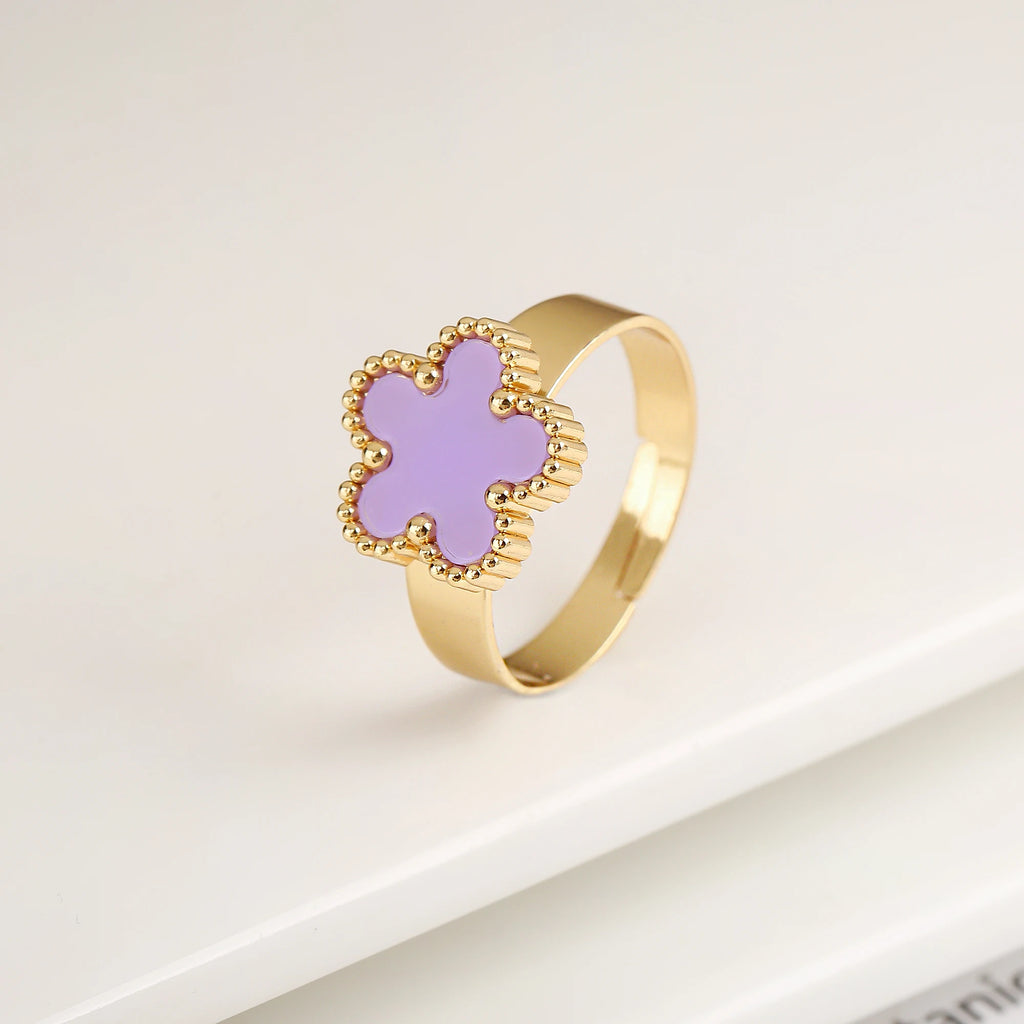 Five Leaf Flower Ring