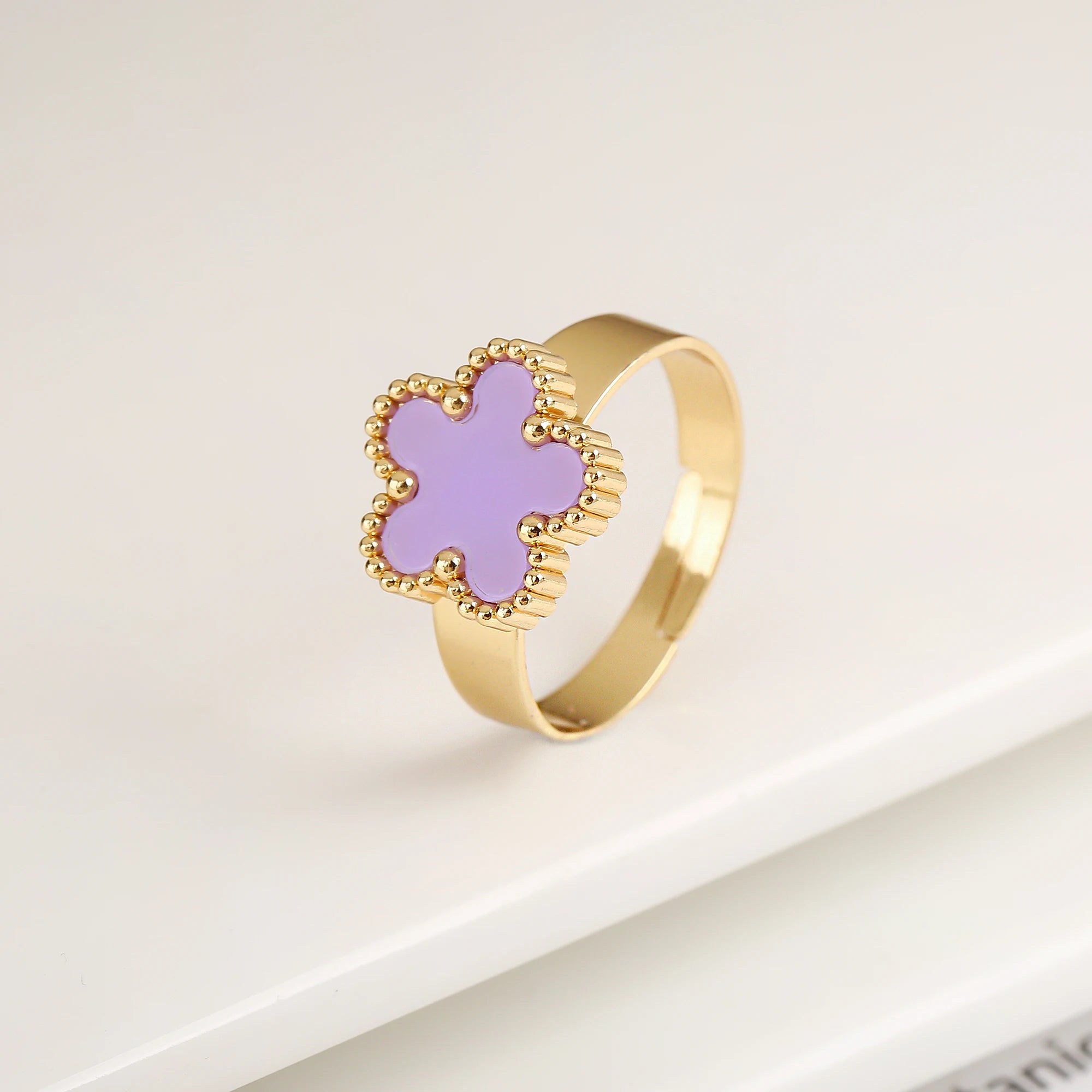 Five Leaf Flower Ring