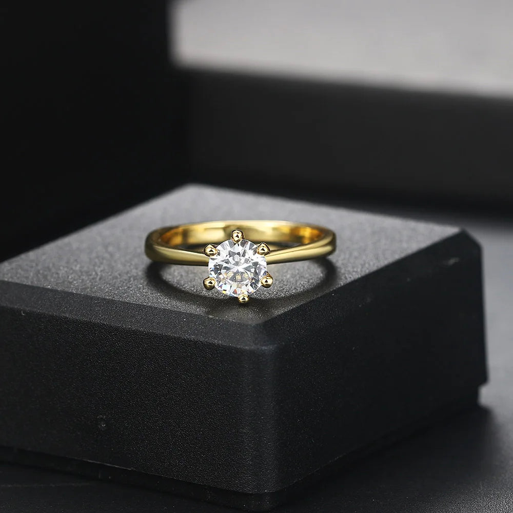 Classic 1 Carat Crystal Ring