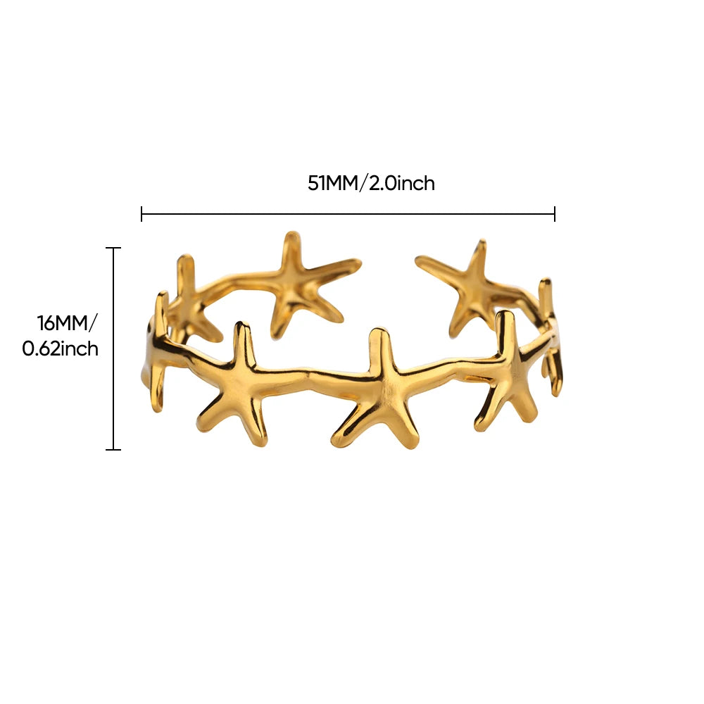 Starfish Bangles Bracelets