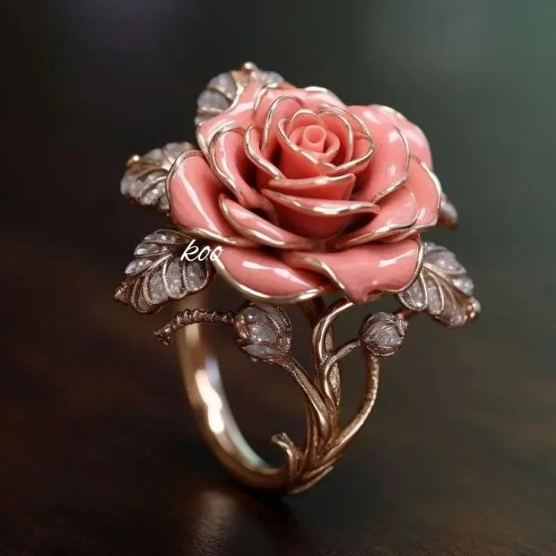 korean flower ring