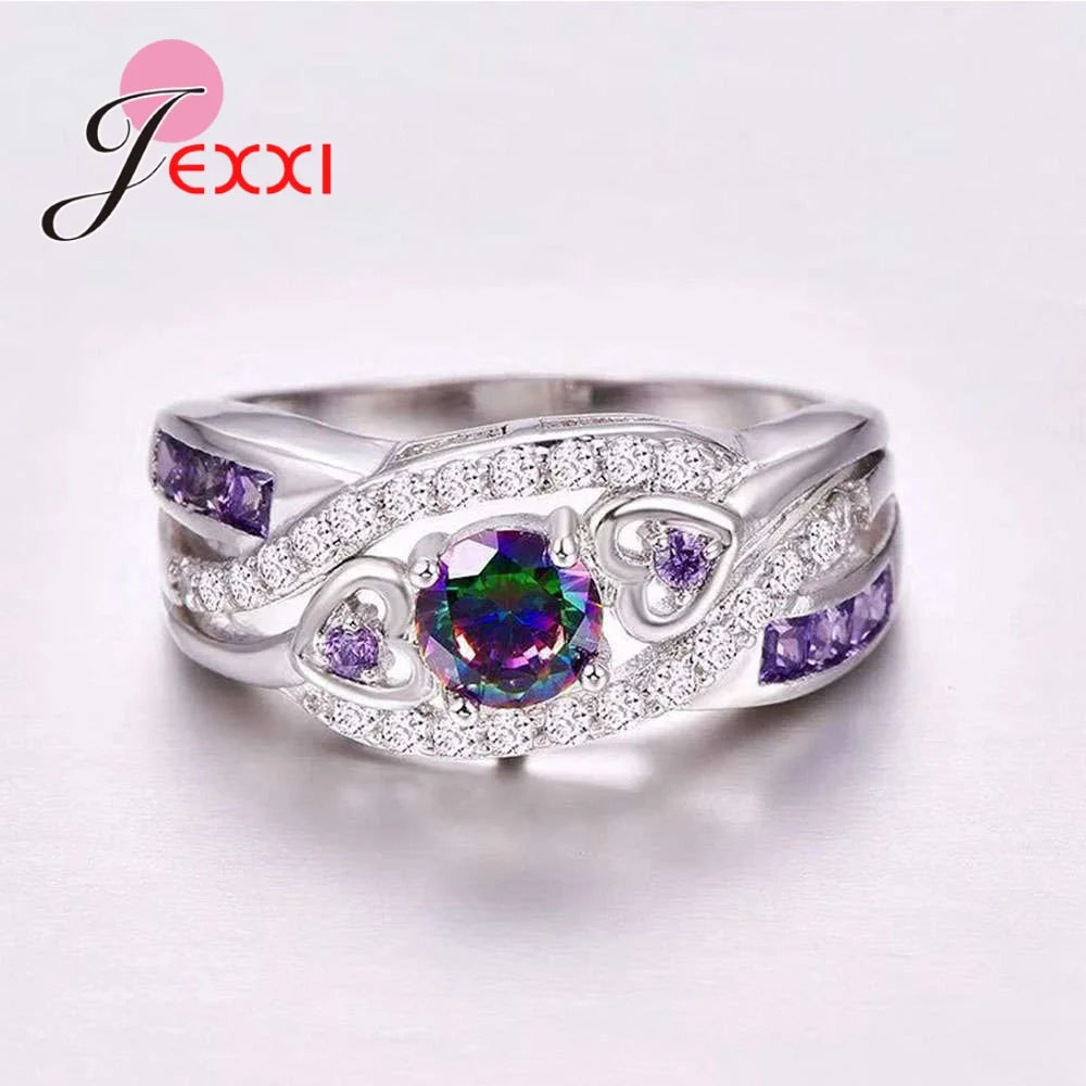 silver stone ring