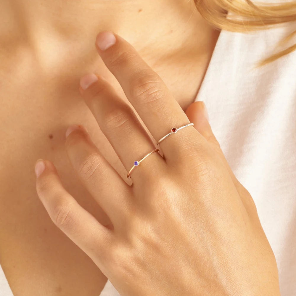 Birthstone Gold Ring