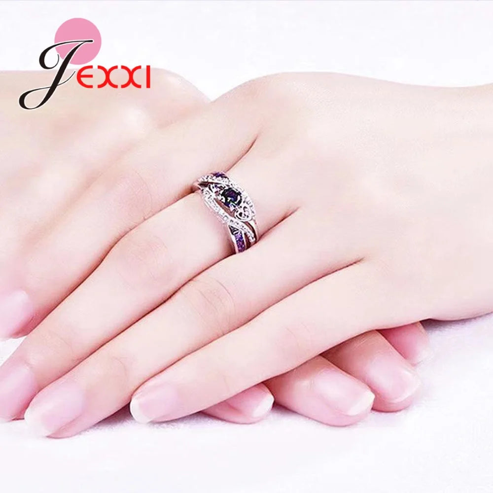 silver stone ring