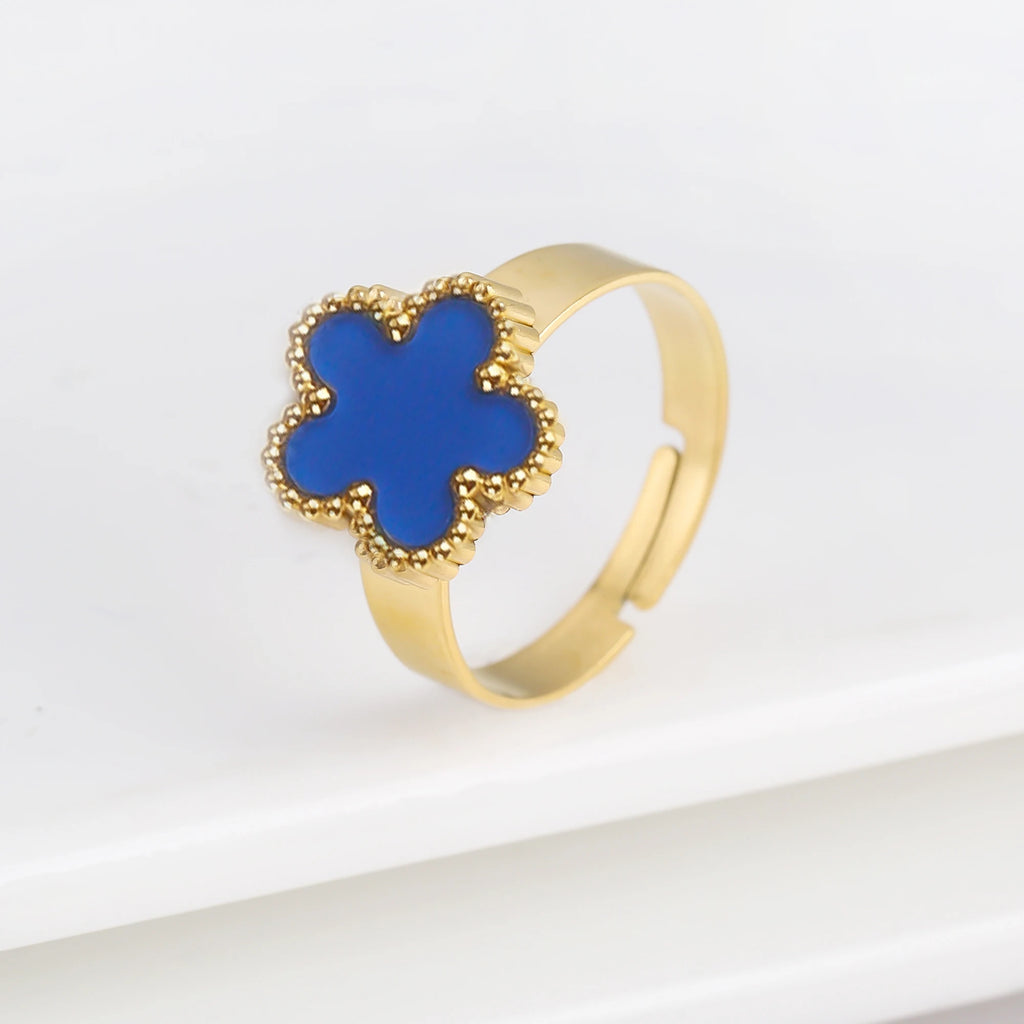 Five Leaf Flower Ring