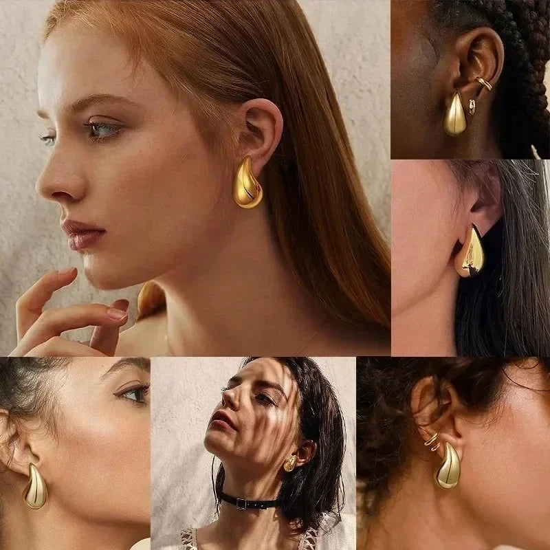 18K Gold Plated  Water Drop Earring