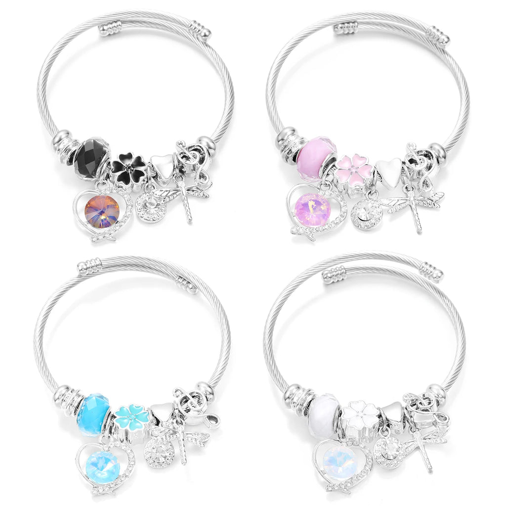 Dragonfly Crystal Bracelet