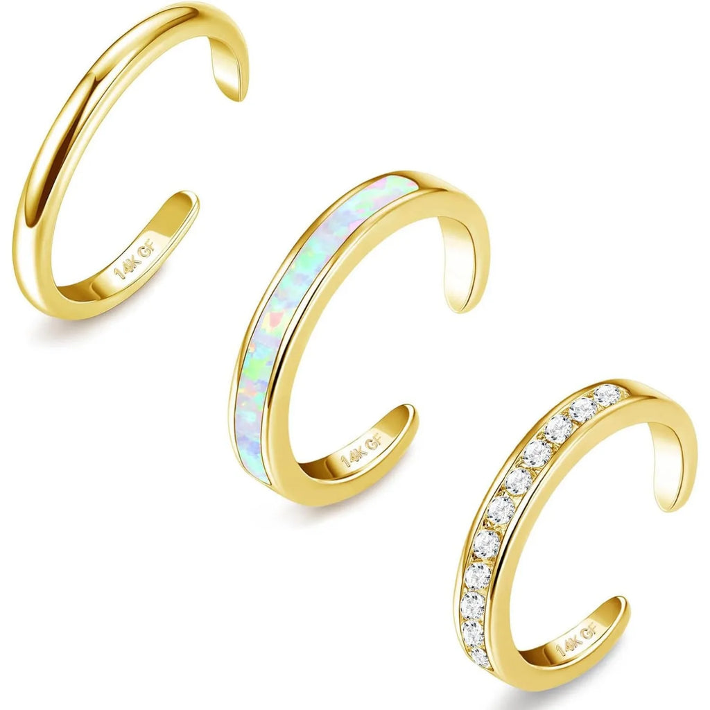 14K Gold Plated Toe Rings