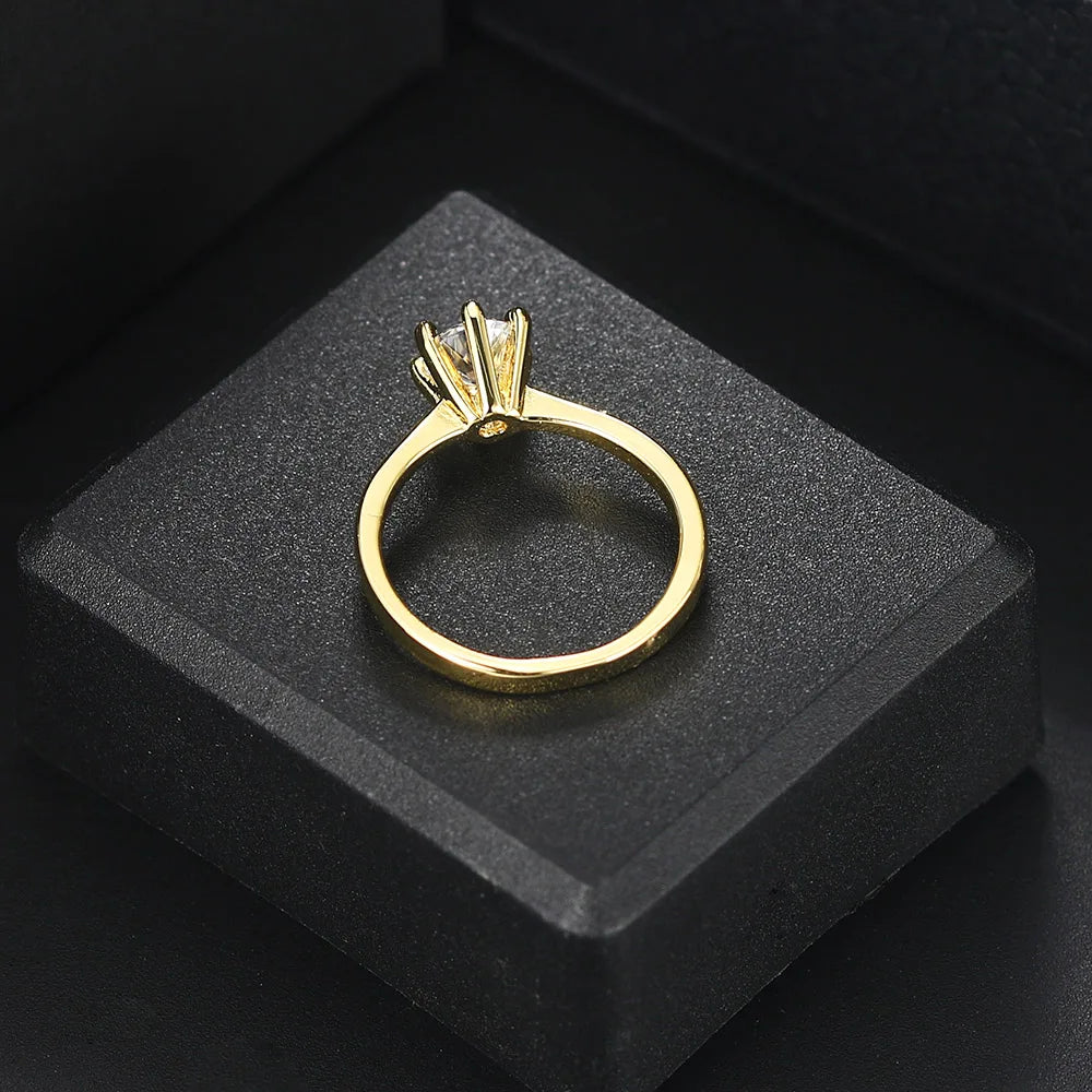 Classic 1 Carat Crystal Ring