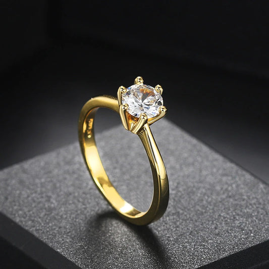 Classic 1 Carat Crystal Ring