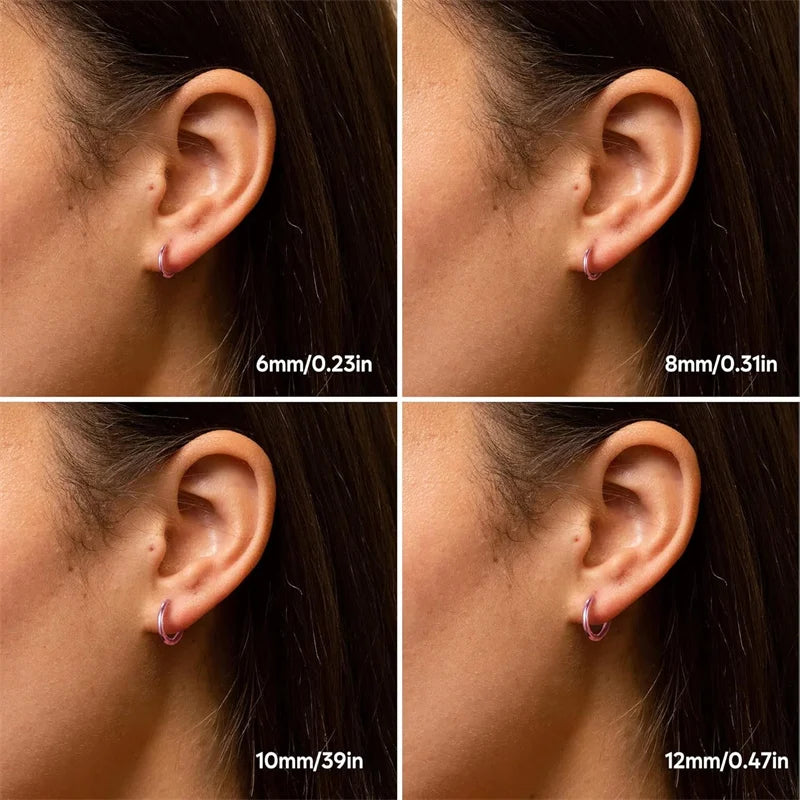 4 Pair Circle Earrings