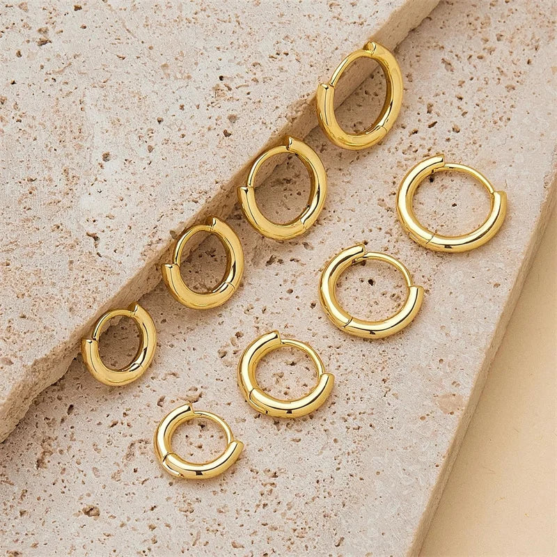 4 Pair Circle Earrings
