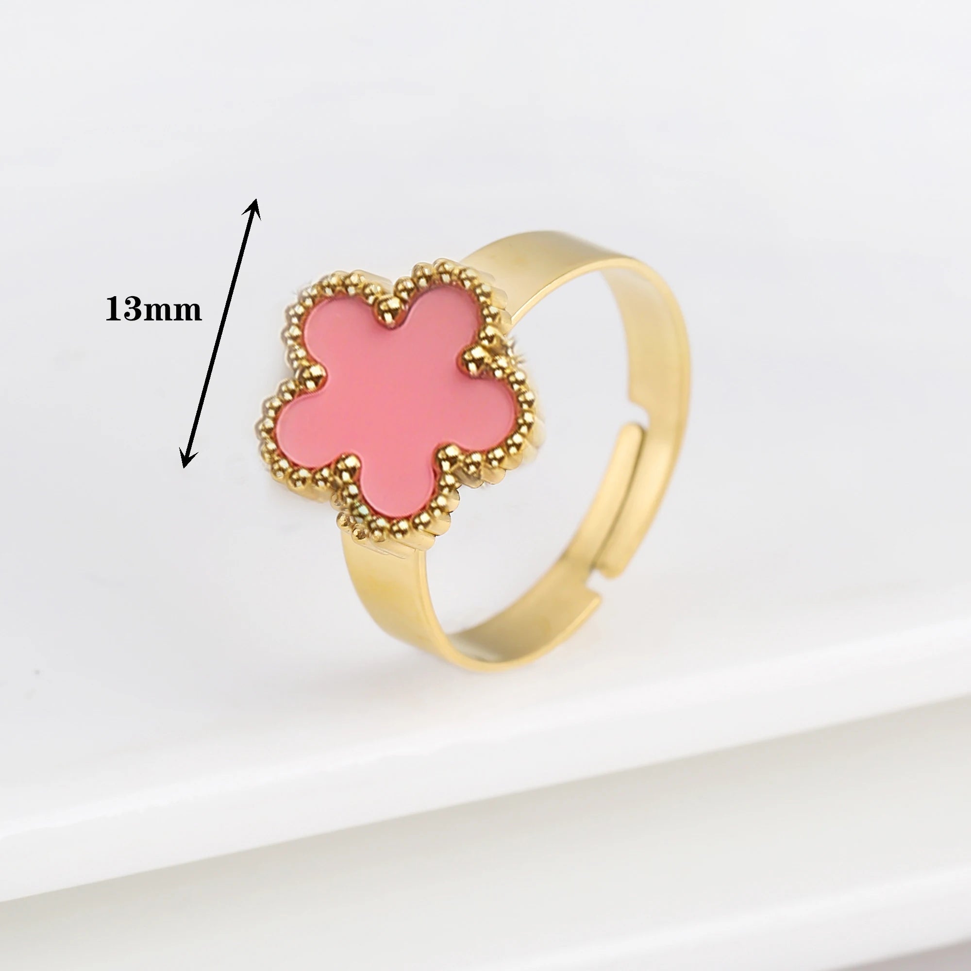 Five Leaf Flower Ring