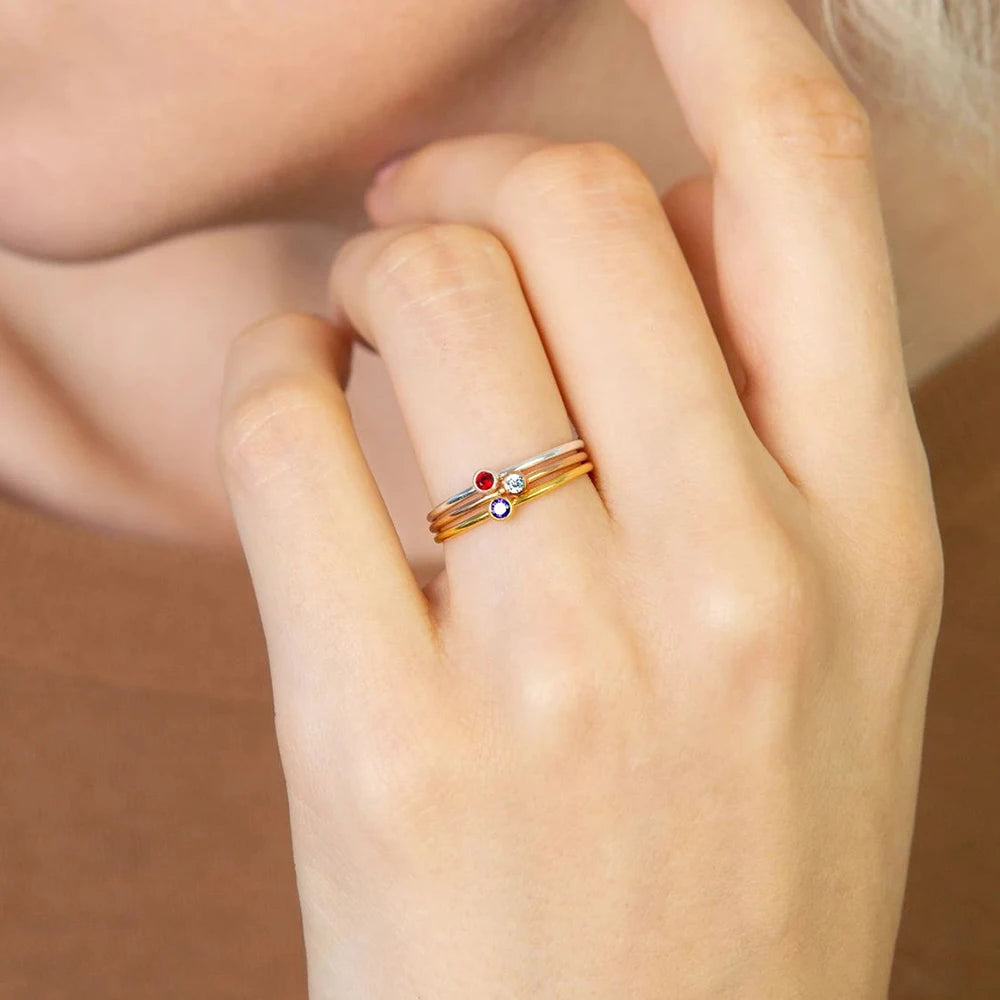 Birthstone Gold Ring