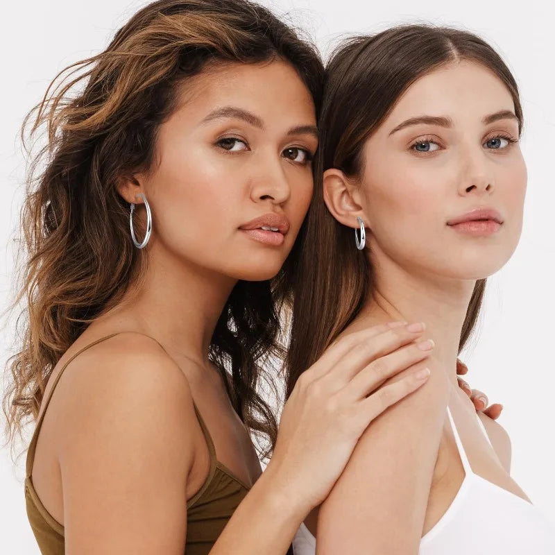 Post Hoop Earrings