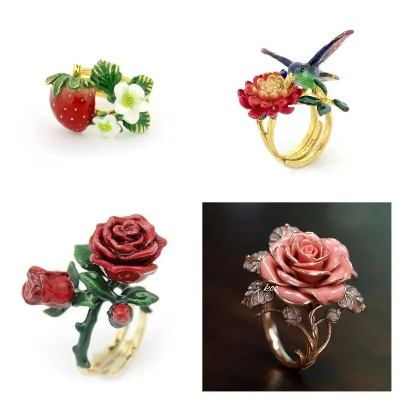 korean flower ring