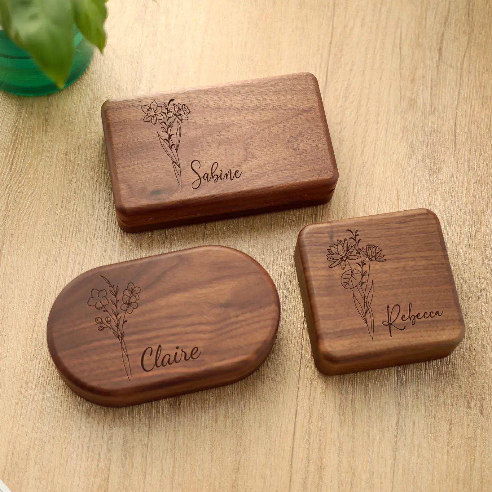 Personalized Wood Jewellery Box
